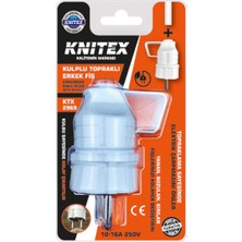 Knitex KTX-2969 Kulplu Topraklı Erkek Fiş -96