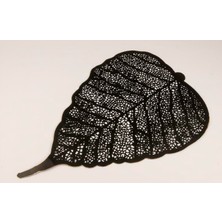 Siyah Yaprak Duvar Süsü 60×40 cm Ev Yaşam Dekorasyon Dekoratif Obje