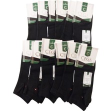 Çega Socks Çega Dikişsiz Bambu Erkek Çorap 12LI