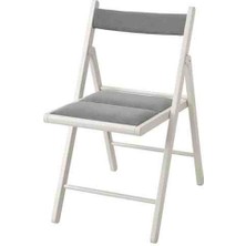 IKEA Akdeniz Frösvı Beyaz-Knisa Açık Gri Katlanır Sandalye