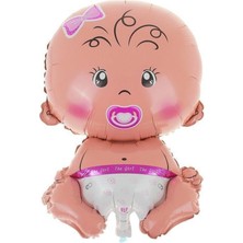 Parti Furyası Bebek Pembe Folyo Balon Ikm