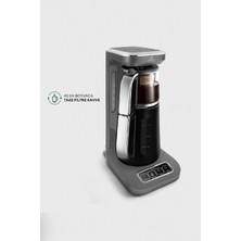 Karaca Çaysever Robotea Pro 4in1 Konuşan Otomatik Su Isıtıcı Çay ve Filtre Kahve Makinesi Space Gray