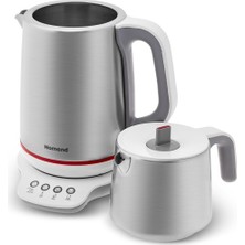 Homend Royaltea Smart 1790H Inox Konuşan Çay Makinesi (Wi-Fi)