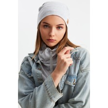 Butikgiz Melanj 3'ü Bir Arada Balıkçı Style Bere +İpli Bere + Boyunluk Hafif Pamuklu Kışlık Set