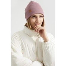 Butikgiz Kadın Genç Kız Gül Kurusu Şapka Bere Spor Rahat Pamuklu El Yapımı Farkı ile