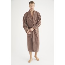 Nuşa Jakarlı %100 Cotton Erkek Bornozu