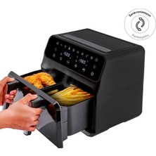 Karaca Multifry Xxxl 9 Litre Dijital Tek Hazneli Seperatörlü Cam Pencereli Airfryer