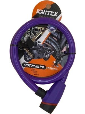 Knitex  Knitex KTX-2384 Kalın Motor Kilidi 18MMX100CM - Mor -96