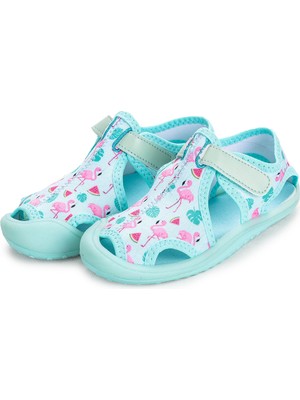 Kiko Kids Aqua Erkek/kız Çocuk Sandalet Panduf Ayakkabı 2001 Animal Turkuaz