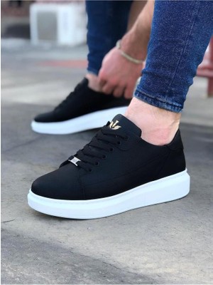 Bpm Wagoon WG028 Siyah Bağcıklı Kalın Taban Casual Erkek Ayakkabı