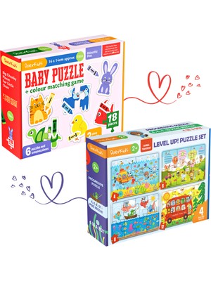 Doerkids Baby Puzzle Başlangıç Seti | Ilk Yapbozlarım 48 Parça 12+ Ay
