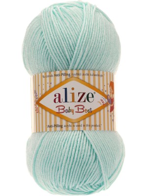 Alize Baby Best Anti-Pilling Bebe El Örgü Ipi - 19 Bebe Mavi