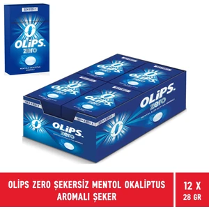 Zero Şekersiz Mentol Okaliptus Aromalı Şeker 28 gr - 12 Adet