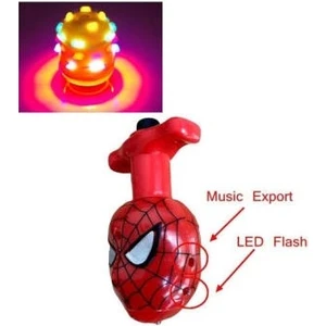 Spiderman Işıklı Müzikli Renkli Çek Bırak Dönence Topaç