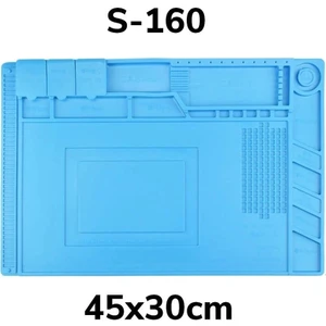 Koodmax S160 Büyük Telefon Tamir Pedi Isıya Dayanıklı Silikon Mıknatıslı Anti Statik Kokusuz 45X30CM
