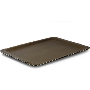 Deri Tepsi - El Yapımı 1 Adet 36X46 cm Kahverengi LT3646