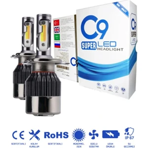 9012 LED Xenon Far LED Zenon Ampulü Beyaz Yeni Nesil Şimşek Etkili C9-9012