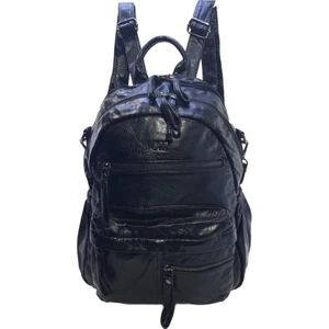 Y.S.Deri Kadın Sırt Çantası Fonksiyonel Kullanım Omuz Çapraz Askılı Bayan Sırt Çantası