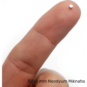 2x2 mm Neodyum Mıknatıs Yuvarlak Hobi Mıknatısı