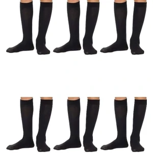 6'lı Paket Micro 40 Okul Dizaltı Çorap