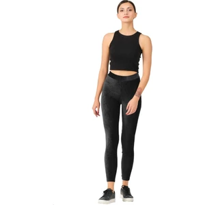 618 Kadın Kışlık Ince Fitilli Kadife Tayt