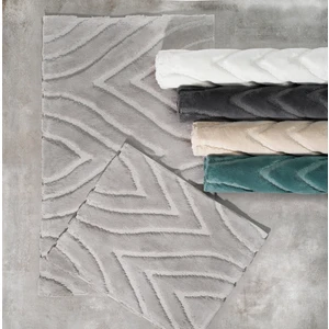 Zebra Casa Lana Pamuk Paspas Seti Koyu Gri