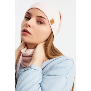 Pudra 3'ü Bir Arada Balıkçı Style Bere +İpli Bere + Boyunluk Hafif Pamuklu Kışlık Set
