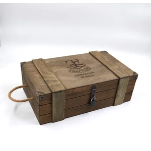 TUN'S WOODS Isme Özel Ahşap Kutu 39CM x 24CM Genişlik  12CM Yükseklik