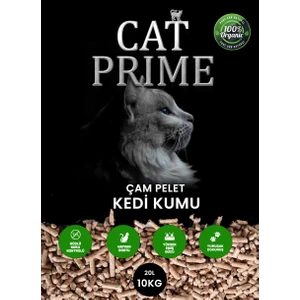 Cat Prime Kedi Kumu %100 Organik Çam Peleti 6 mm 20 lt 10   kg