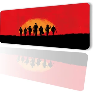 Sonic Touch Red Dead Redemption Kaydırmaz Gaming Oyuncu Masaüstü Dikişsiz Kırmızı Klavye Pad 32X70CM