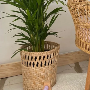 Mien Home Çok Amaçlı Hasır Sepet Saksılık