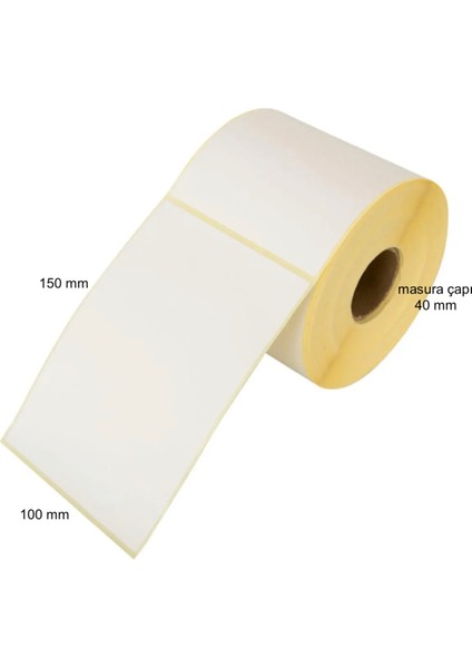 100×150 Eco Termal Barkod Etiketi ( 2 RULO=500 Adet)