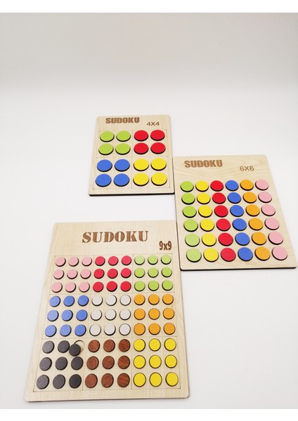 Montessori Ahşap Kolay- Orta-Zor Seviye Renkli Sudoku fiyatları