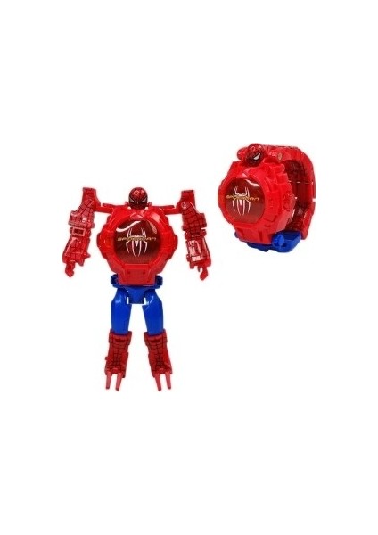 Spiderman Örümcek Adam Projeksiyonlu 3D LED Saat 24 Farklı Karakteri Duvara Yansıtır
