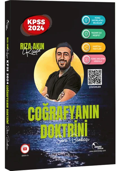 Doktrin Yayınları 2024 KPSS Coğrafyanın Doktrini Soru Bankası Rıza Akın Kayar