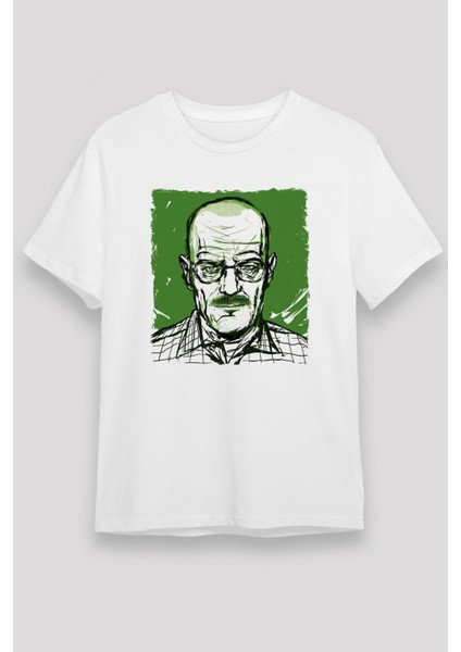 Breaking Bad Heisenberg Hail To The Kingbaskılı Unisex Beyaz Tişört