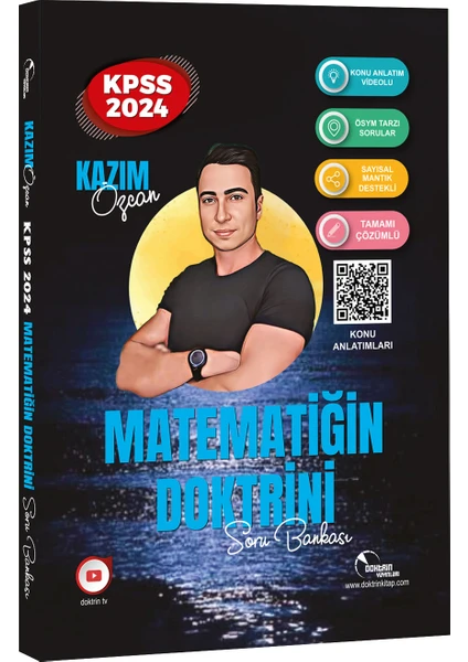 Doktrin Yayınları 2024 KPSS Matematik Doktrini Tamamı Çözümlü Soru Bankası Kazım Özcan