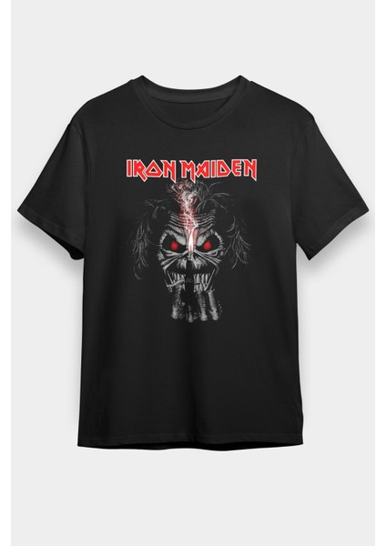 Iron Maiden Siyah Unisex Tişört T-Shirt -