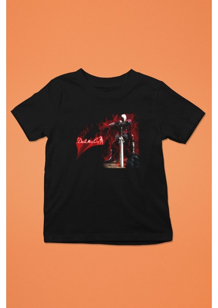 Zoka Wear Devil May Cry Baskılı Siyah Unisex Tişört