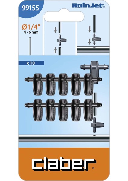 Sulama Borusu Iki Yollu Bağlantı Aparatı 10'lu 99155