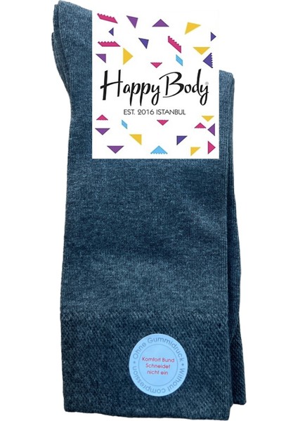 Happy BODY(ART.13401) 3'lü Organik Erkek Dikişsiz Soft Sıkmayan Lastik Şeker Çorap modelleri
