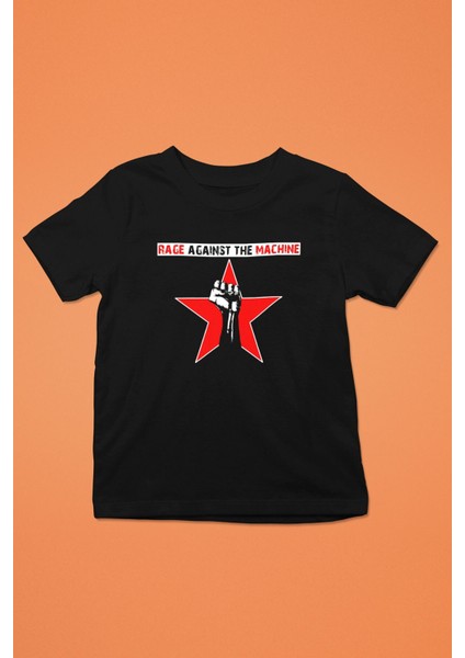 Rage Against The Machine Baskılı Siyah Unisex Tişört