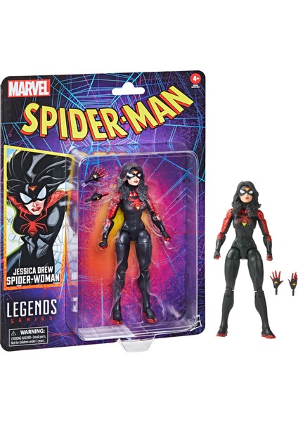 Spider-Man Legends - Marvel Legends Jessica Drew Spider-Woman Aksiyon Figürü