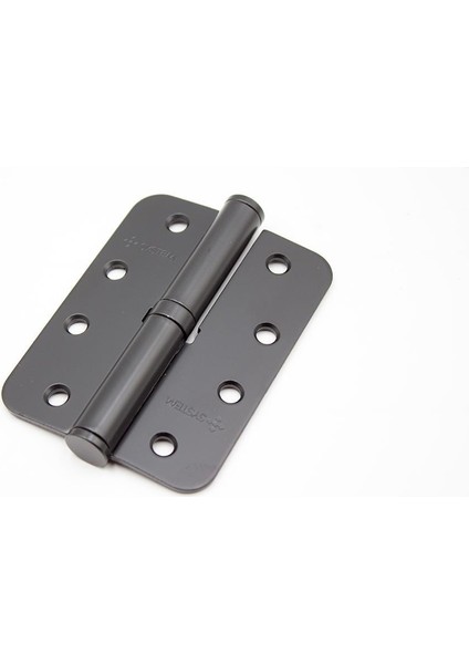 Menteşe 10 cm Okka Sağ 3 mm Mat Siyah - SH100R Al6