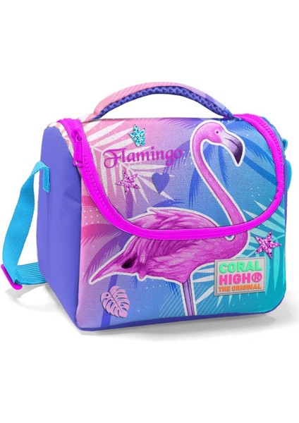Okul Çantası ve Beslenme Çantası Seti - Kız Çocuk Pembe Flamingo - USB Soketli fırsatları