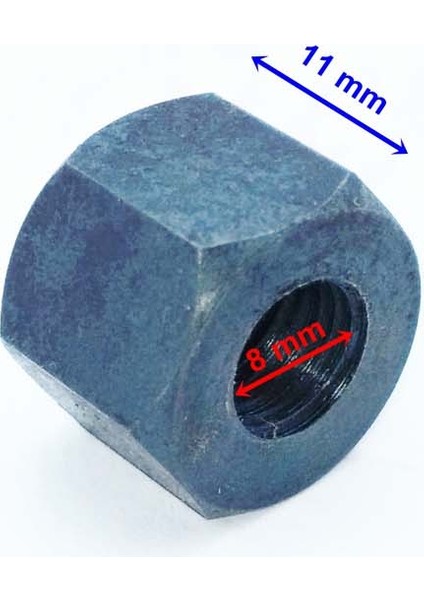 3 Silindir Kapak Saplama Somunu Em 8-1 mm Öm