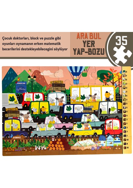 Ara-Bul Park Eğitici Puzzle | 35 Parça 3+ Yaş modelleri