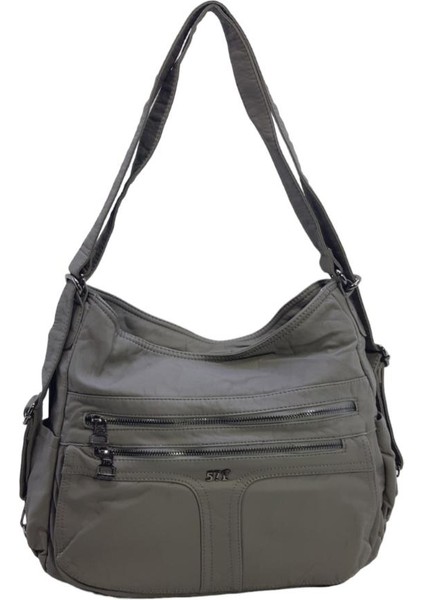 Yıkama Deri Kadın Omuz Sırt Çantası Fonksiyonel Kullanım Bayan Çanta