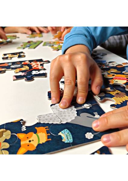Kediler ve Köpekler Puzzle | 2 Puzzle Bir Arada 48 Parça | Cats And Dogs Puzzle| 48 Parça 3+ Yaş indirimleri