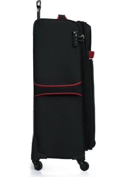 Siyah Kumaş Unisex Büyük Boy Valiz PLVLZ22801AB modelleri